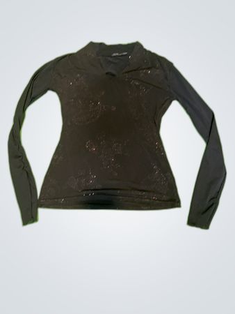 Burton Black Sparkly Long Sleeve Top