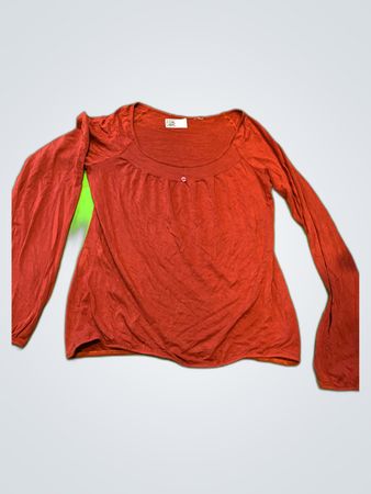 Red Long Sleeve Top