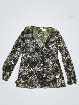 Street One Printed Sheer Blouse