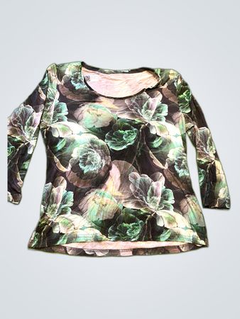 Floral Print Long Sleeve Blouse