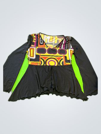Zara Printed Geometric Blouse