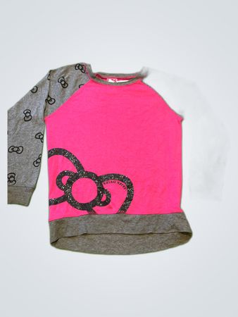 Hello Kitty Pink Raglan Sweatshirt