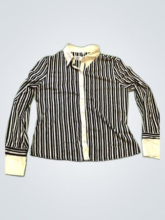 Striped Button-Up Shirt Size 40