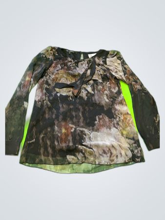 La Fée Maraboutée Printed Sheer Blouse