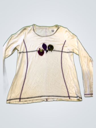 Long Sleeve Blouse with Floral Detail