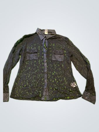 Best Connection Black Sheer Lace Blouse