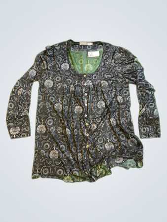 Kookai Printed Long Sleeve Blouse