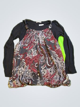 Printed Long-Sleeve Blouse