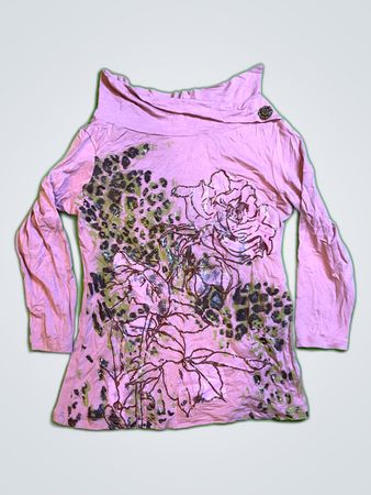 AXARA Printed Long Sleeve Blouse