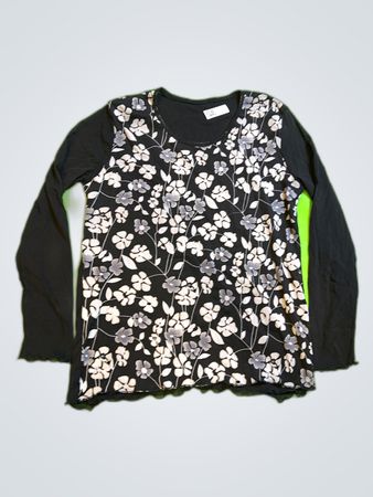 Long-Sleeve Floral Top