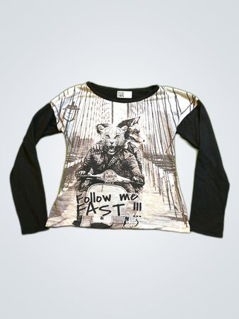 Diesel Follow Me Fast Graphic Long Sleeve T-Shirt