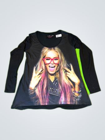 Cache Cache Graphic Long Sleeve T-Shirt