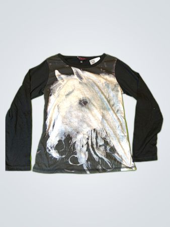 In The Town Horse Graphic Long Sleeve T-Shirt