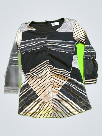 Sir Clive Striped Long Sleeve Blouse