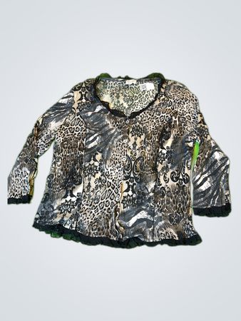 Gialaura Printed Animal Print Blouse
