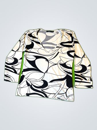 Zara Printed Long Sleeve Blouse