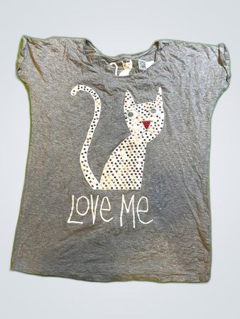 Cache Cache Printed Cat Graphic T-Shirt