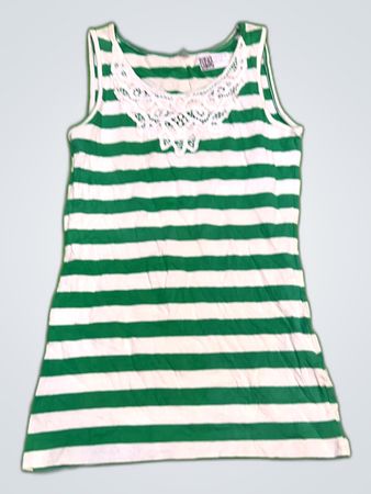 H&M Striped Lace Trim Camisole