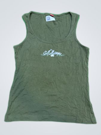 S.Oliver Green Basic Tank Top