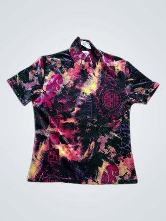 Samantha Printed Mock Neck Blouse