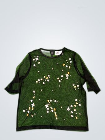 Green Sequined Top