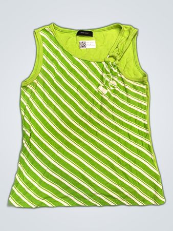 Vero Moda Green Striped Tank Top