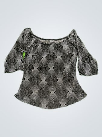 Unbranded Geometric Print Off-Shoulder Blouse