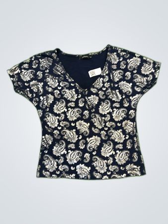 Reserved Printed V-Neck Blouse