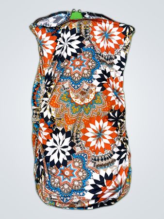 Printed Sleeveless Mini Dress