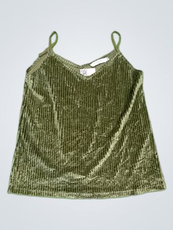 Costes Rebel Green Ribbed Camisole Top