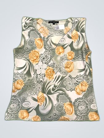 Saint Tropez Printed Lace Blouse