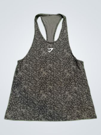 Gymshark Grey Camo Racerback Tank Top