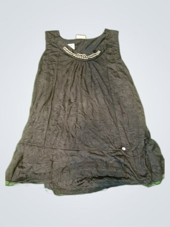 Canada Black Beaded Sleeveless Mini Dress