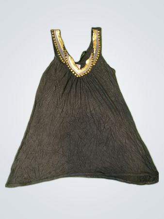 Free People Embellished V-Neck Tank Top