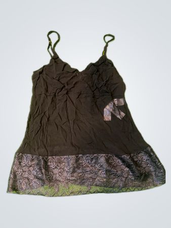 Black Lace Trim Camisole Top