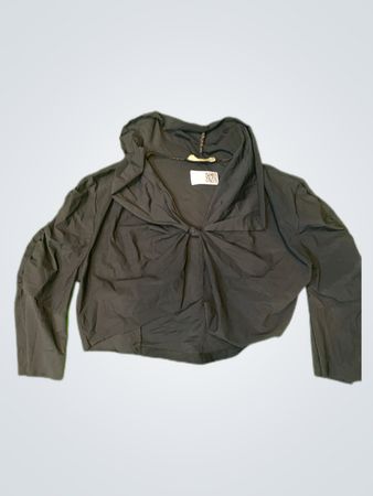 La Made Black Wrap Blouse