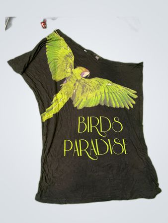 Amisu Birds Paradise Printed T-Shirt