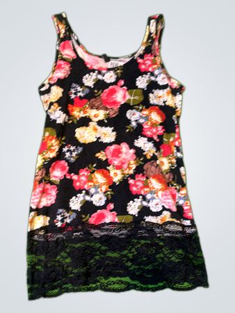 Museum Floral Printed Lace Camisole Top