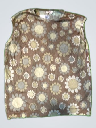 Brown Floral Tank Top