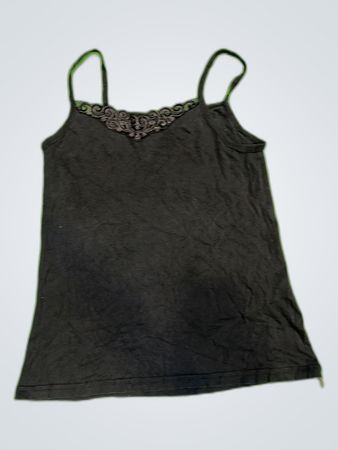 Unbranded Black Lace Trim Camisole