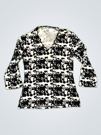 Guess Printed V-Neck Blouse
