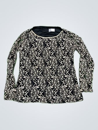 Zara Printed Lace Blouse