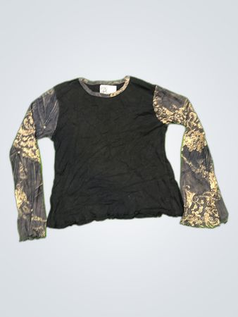 Unbranded Long Sleeve Printed Crewneck Top