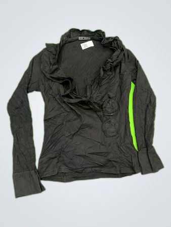 Key Black Ruffle Blouse