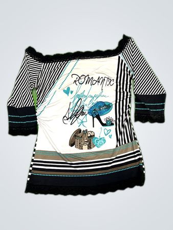 Manuela Printed Off-Shoulder Blouse