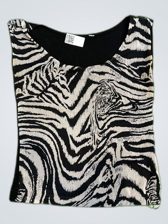 Zebra-Print Tank Top