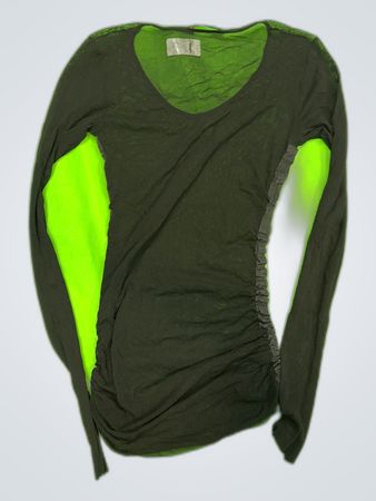 Marc Cain Black Sheer Long-Sleeve Blouse