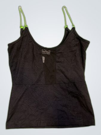 Black Chain Strap Top
