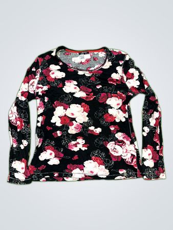 Olsensen Floral Print Long Sleeve Blouse