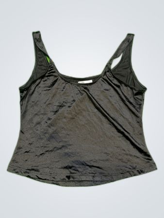 Black Satin Camisole Top